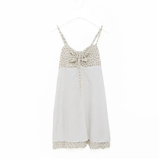 Flower Shirring Camisole Dress