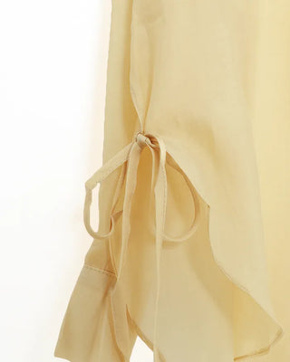 See-through side ribbon shirt