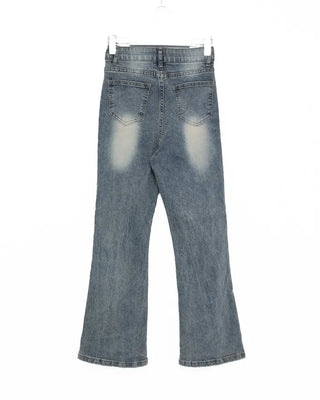 Bootcut banded denim