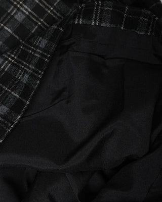H-line check long skirt