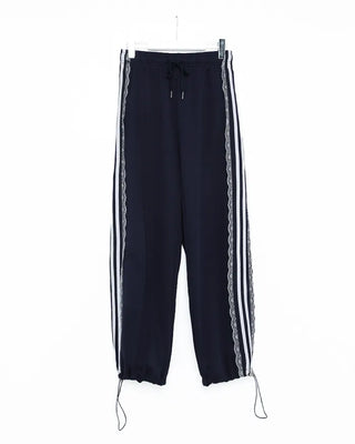 Lace-line sweatpants