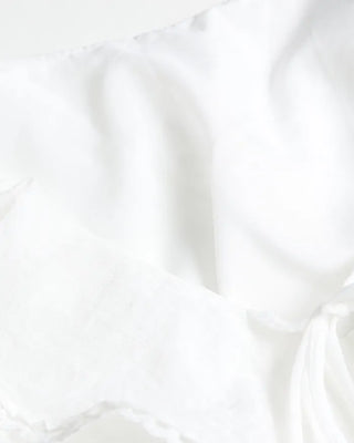 Frilled ribbon blouse