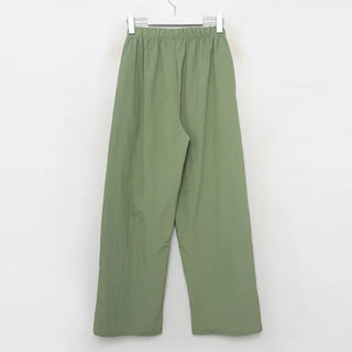 Summer nylon elastic waist pants