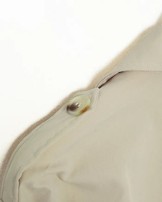 Double-breasted half trench coat