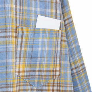 Loose-fit check shirt