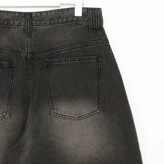 Balloon Washed Denim Pants