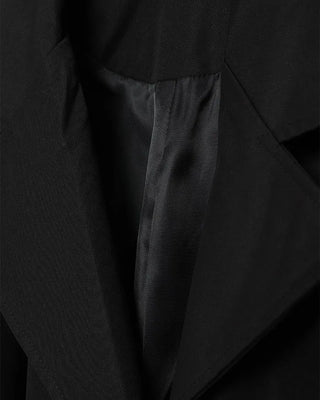 Double-breasted long trench coat
