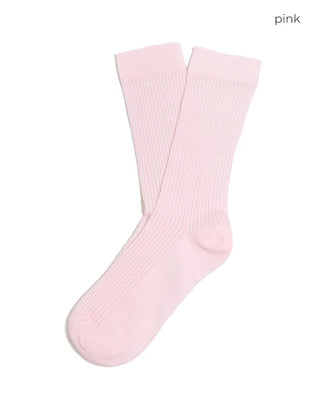 See-through ribbed socks