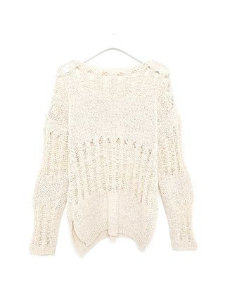 Loose-fitting openwork knit