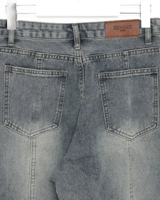 Side yoke seam wide jeans
