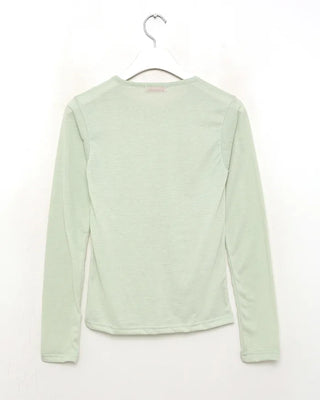 Color-block detail layered T-shirt