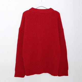 Oversized Collar Cardigan