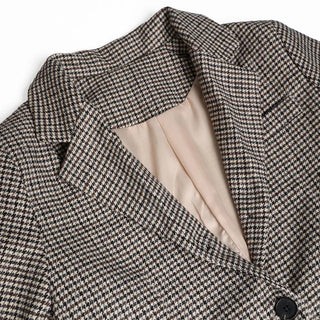 Button-up check jacket