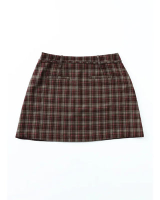 [1st Re-release] (ORIGINAL) Check A-line Mini Skirt