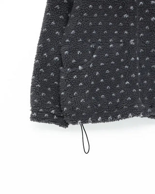 Polka dot fleece jacket