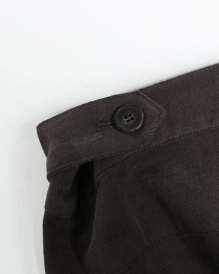 Gathered Belt Set Unique Pocket Peach Cotton Pants