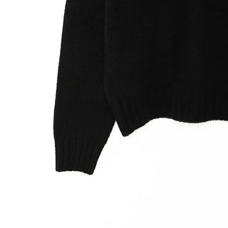 V-neck Bold Rib Sweater