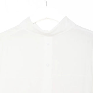 Back button sheer shirt
