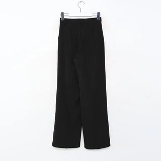 One-pintuck wide slacks