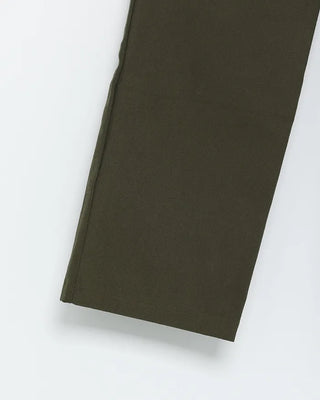 Elastic waistband, two-pleat wide-leg pants