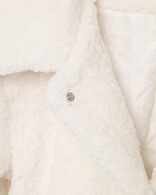 Loose-fitting colored fur jacket