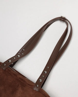 Suede Square Shoulder Bag