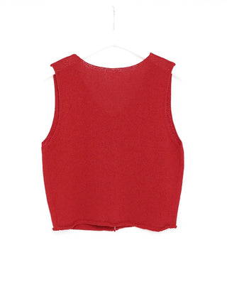 Ribbon knit vest