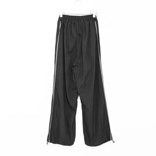 Track line wide pants