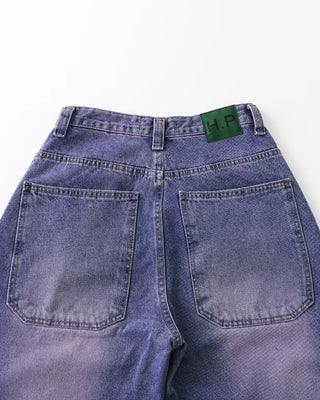 (ORIGINAL) Loose-fit denim pants (purple)