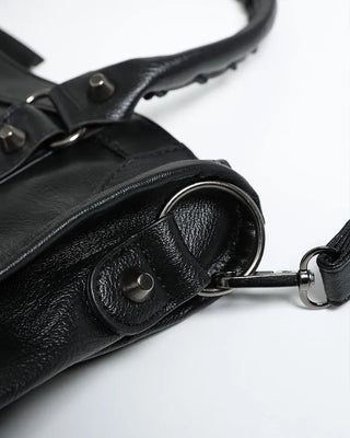 Studded design shoulder bag