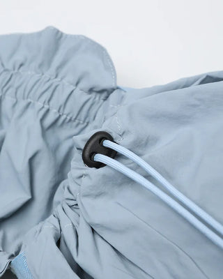 Shirring flap backpack