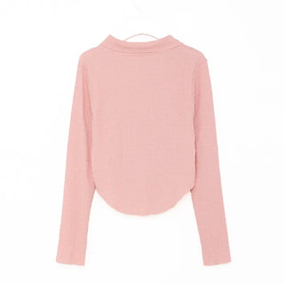 Asymmetrical Cropped Color Cardigan