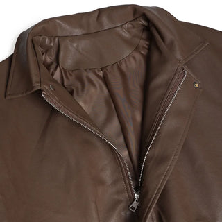 Colored leather jacket