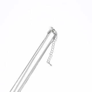 Layered buckle necklace