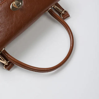 Flap Lock Square Tote Bag