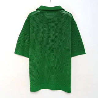 Perforated color knit