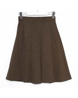 Pleated midi skirt