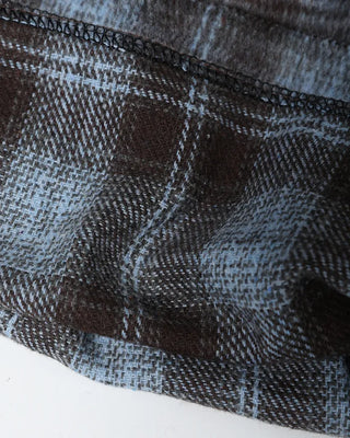 Checked wide-leg pants with string waistband