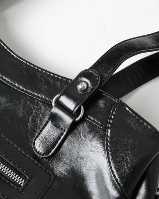 Y2K Leather Shoulder Bag