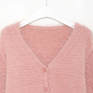 Hairy V-neck cardigan