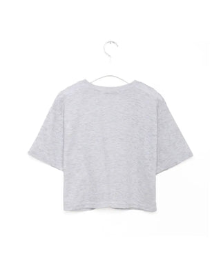 Basic semi-cropped T-shirt