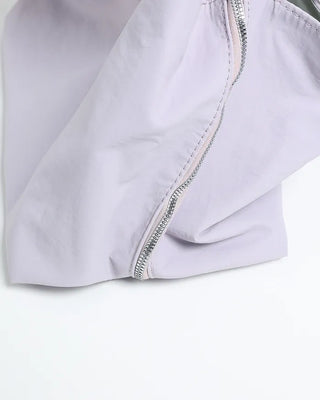 Purple pocket shoulder bag