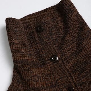 Big Collar Knit Cardigan
