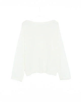 Alpaca sheer oversized knit