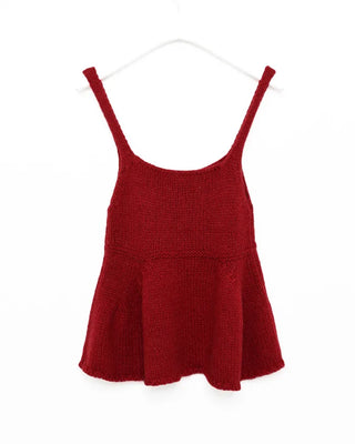 Ribbon string knit bustier