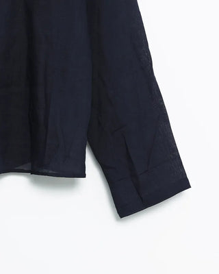 2-Way Center Seam Strap Linen Blouse