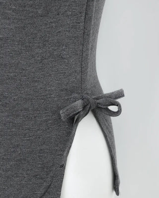 Asymmetrical Off-Shoulder Ribbon T-Shirt