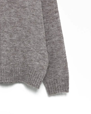 Henley neck round long knit