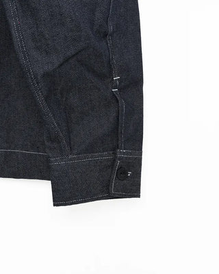 Non-washed denim shirt jacket