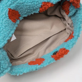 Pattern Point Boa Shoulder Bag